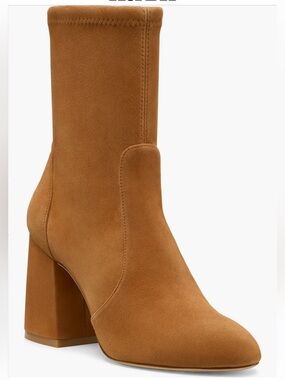 Stuart Weitzman Essentialist Stretch Bootie Suede Hazel Womens